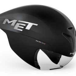 MET Drone Wide Body II Aero Kiiver - Black Metallic/Glossy