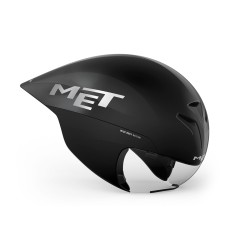 MET Drone Wide Body II Aero Kiiver - Black Metallic/Glossy