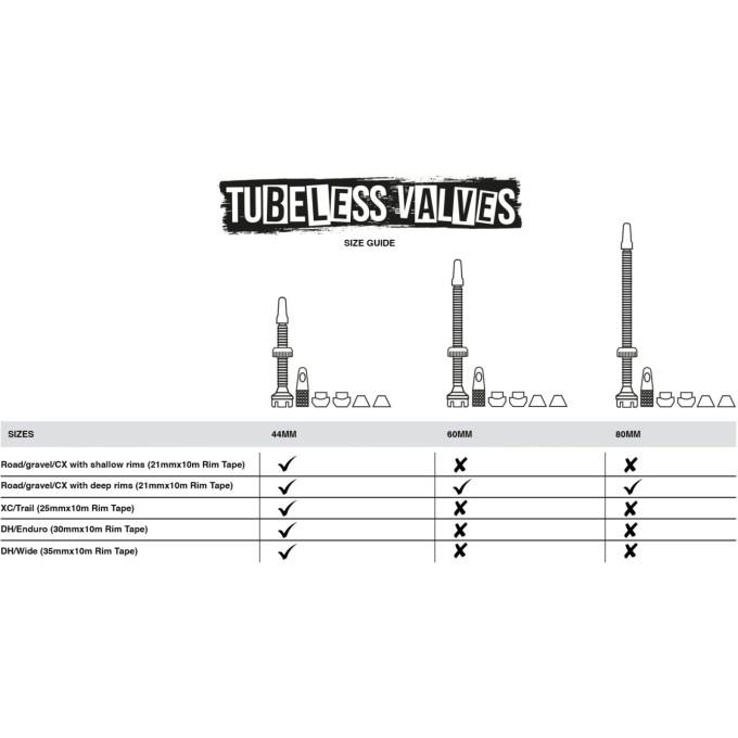 Muc-Off Tubeless Valve Kit V2 Universal 44MM - iridescent Muc-Off Tubeless Valve Kit V2 Universal 44MM - iridescent