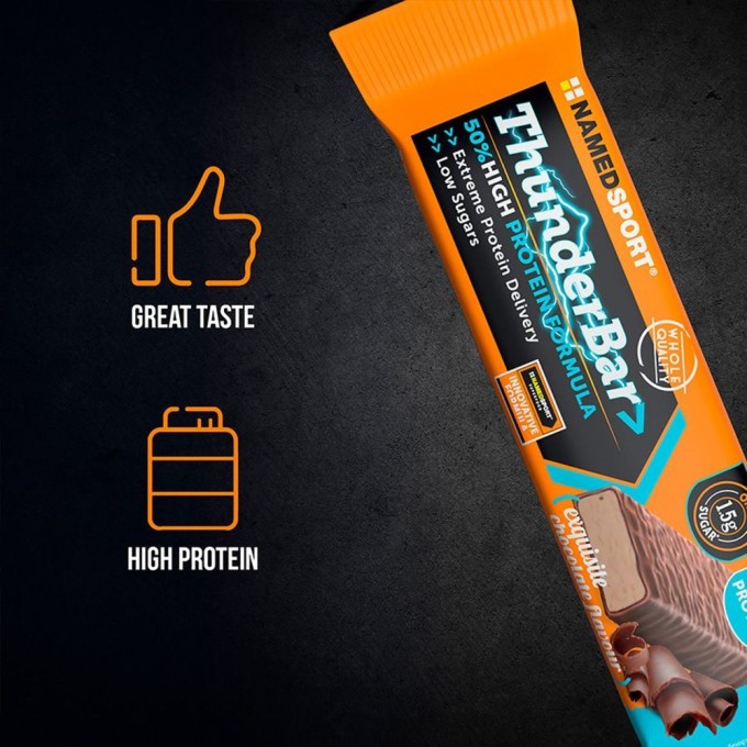 NAMEDSPORT - THUNDERBAR - Exquisite Chocolate – 50g NAMEDSPORT - THUNDERBAR - Exquisite Chocolate – 50g