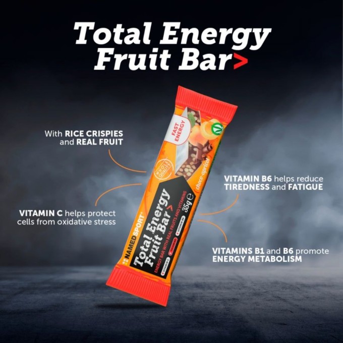 NAMEDSPORT - TOTAL ENERGY FRUIT BAR - Choco-Apricot - 35g NAMEDSPORT - TOTAL ENERGY FRUIT BAR - Choco-Apricot - 35g