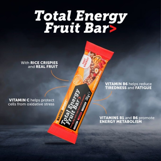 NAMEDSPORT - TOTAL ENERGY FRUIT BAR Cranberry and Nuts - 35g NAMEDSPORT - TOTAL ENERGY FRUIT BAR Cranberry and Nuts - 35g