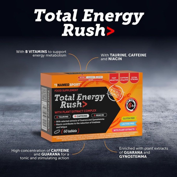 NAMEDSPORT - TOTAL ENERGY RUSH - 60cpr NAMEDSPORT - TOTAL ENERGY RUSH - 60cpr