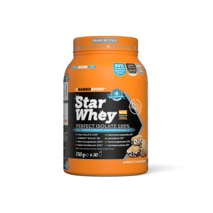 NAMEDSPORT - STAR WHEY ISOLATE Cookies and Cream - 750g NAMEDSPORT - STAR WHEY ISOLATE Cookies and Cream - 750g