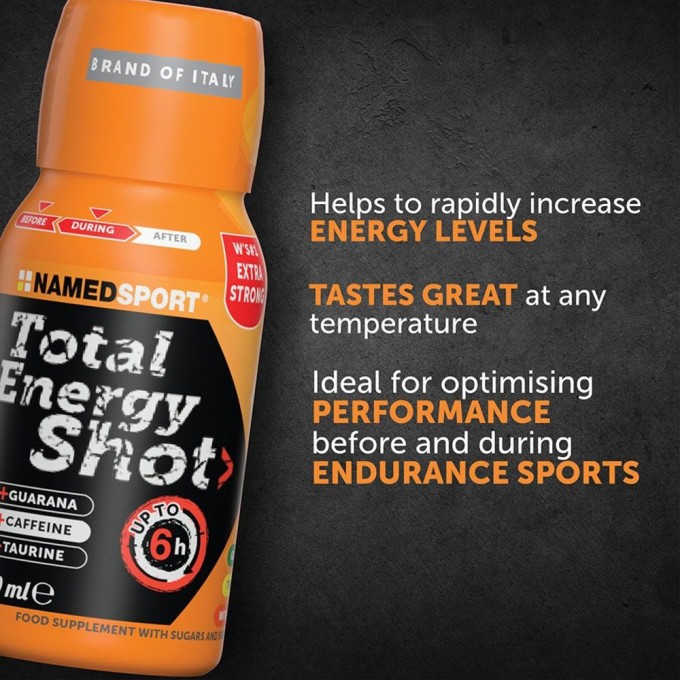 NAMEDSPORT - TOTAL ENERGY SHOT Orange - 60ml NAMEDSPORT - TOTAL ENERGY SHOT Orange - 60ml