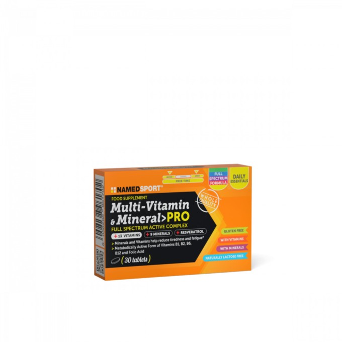 NAMEDSPORT - MULTI-VITAMIN & MINERAL - PRO - 30cpr NAMEDSPORT - MULTI-VITAMIN & MINERAL - PRO - 30cpr