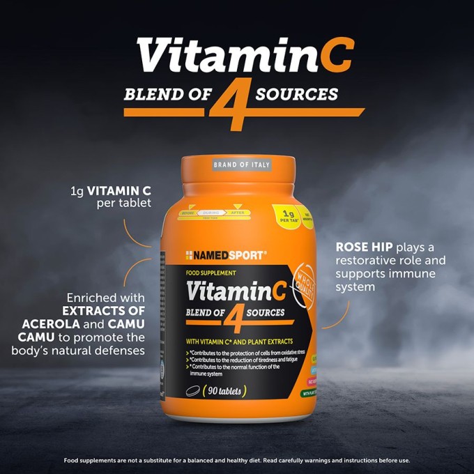 NAMEDSPORT Vitamin C Blend of 4 Sources – 90 таблеток