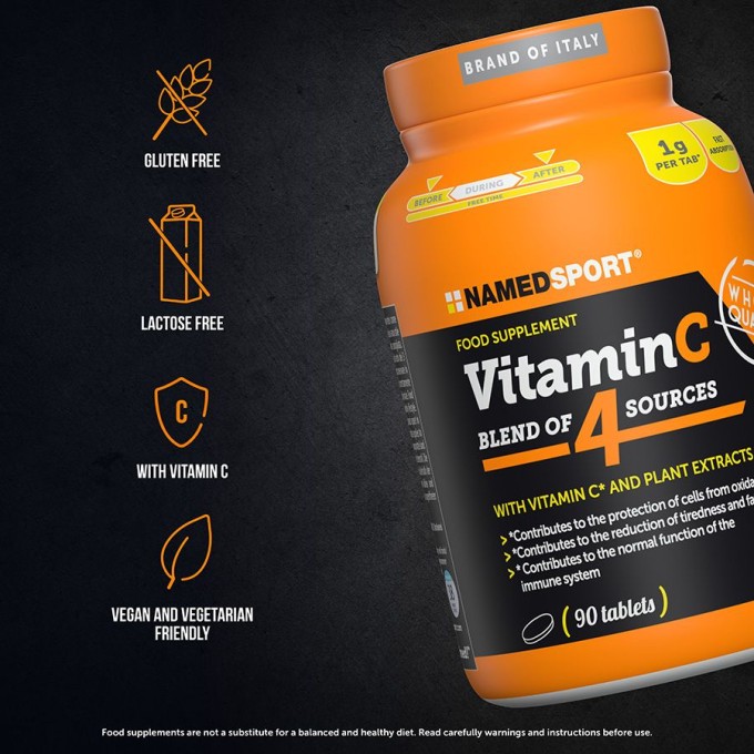 NAMEDSPORT Vitamin C Blend of 4 Sources – 90 таблеток